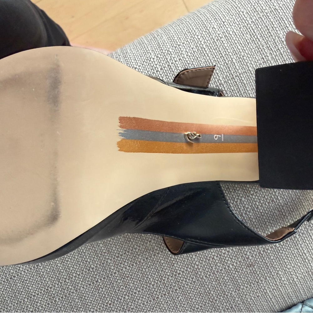 Sam and Edelman black JILDIE SLINGBACK MARY JANE PUMP cute vintage vibe! - Picture 13 of 14